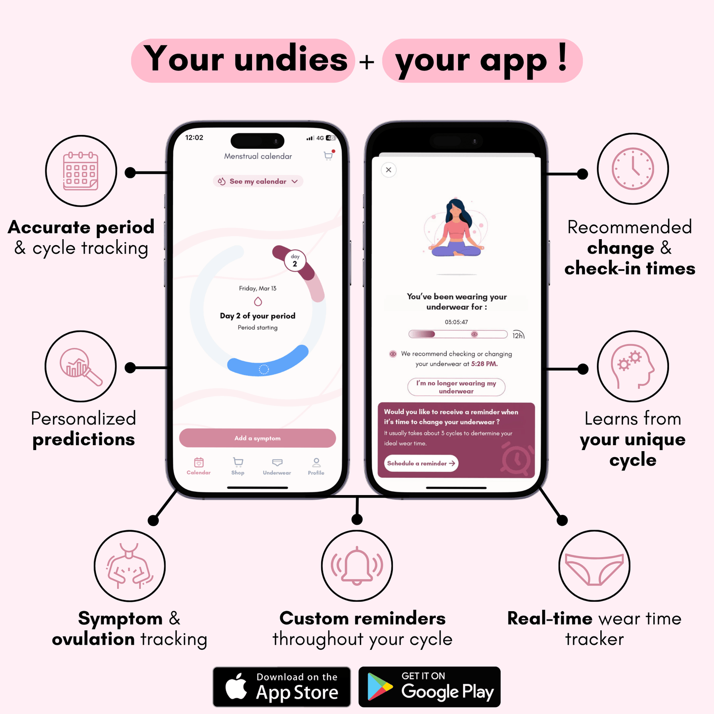 Arya – Period Underwear – Adjustable & Detachable